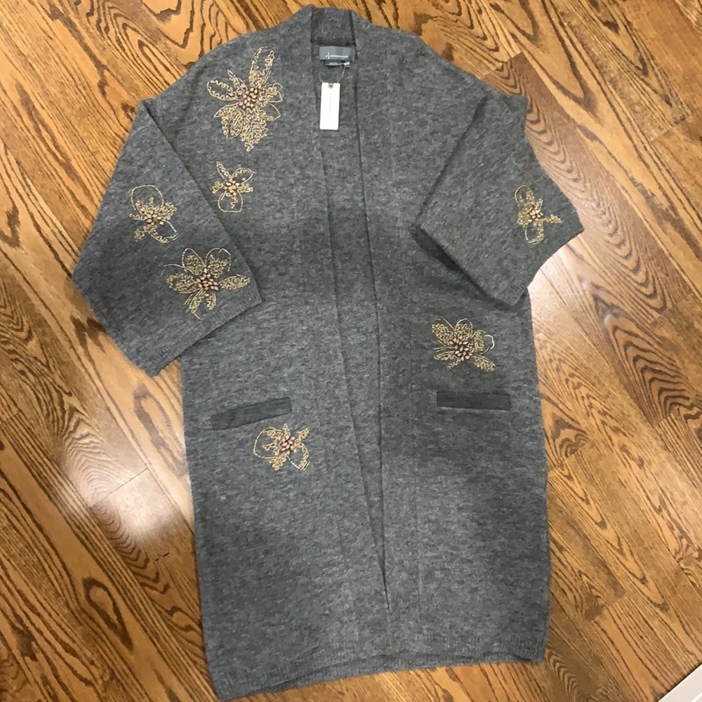 NWT Anthropologie Embellished Cardigan